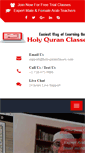 Mobile Screenshot of holyquranclasses.com